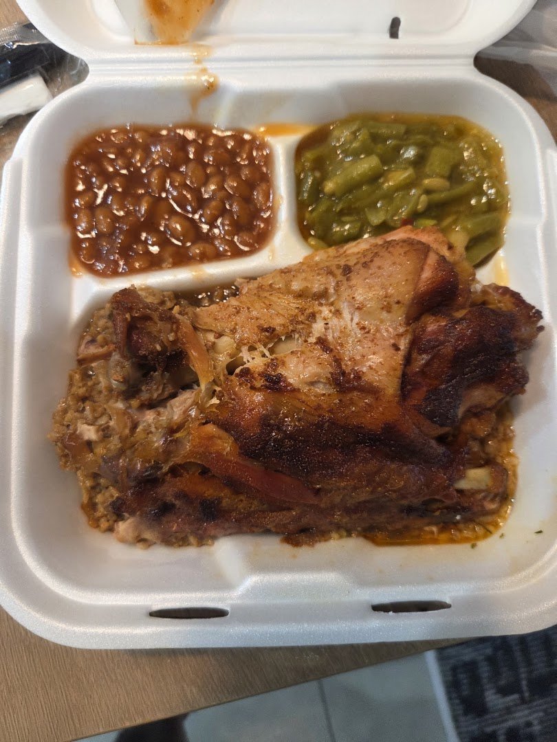 Hearty Cajun Creole dishes on a counter.