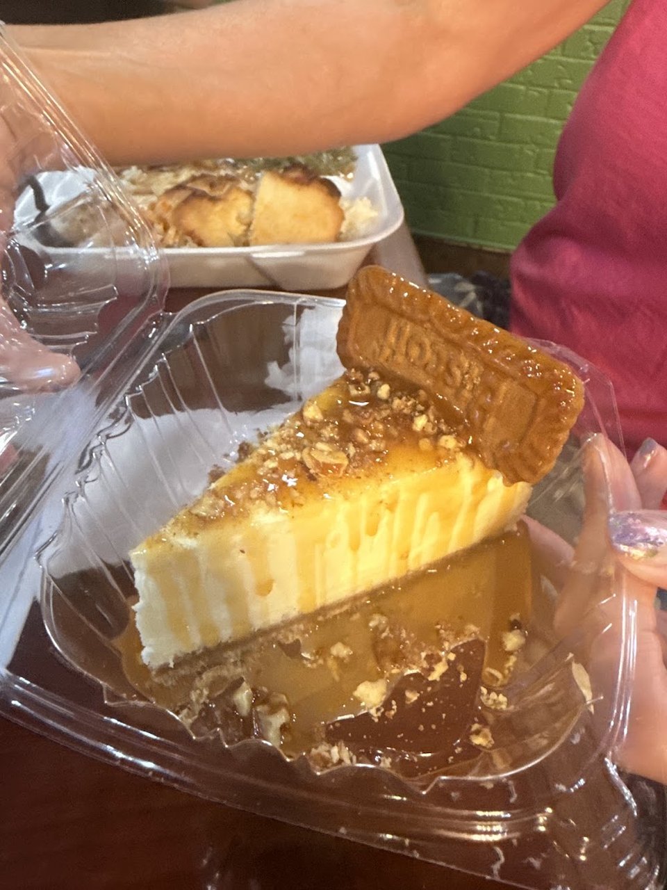 Biscoff Cheesecake with Caramel Drizzle